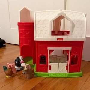 Fisher-Price Red and White Farm Playset